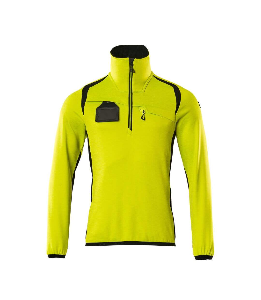 Pull Accelerate Safe Homme Jaune Fluo Noir Mascot-1