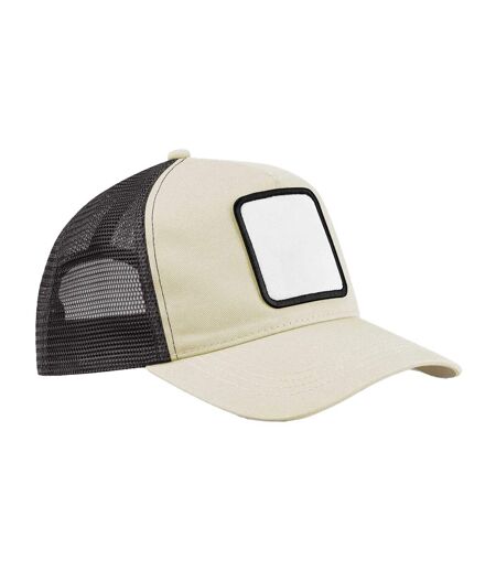 Casquette Trucker Motif/style Écusson Adulte Beige Gris Gris Ombre Beechfield