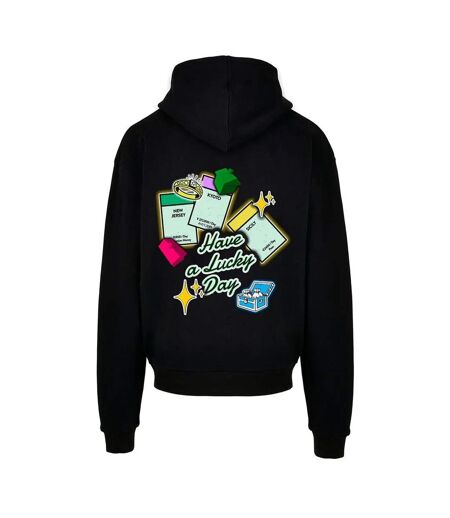 Sweat À Capuche Motif/style Imprimé Au Dos Intepol Homme Noir Mister Tee