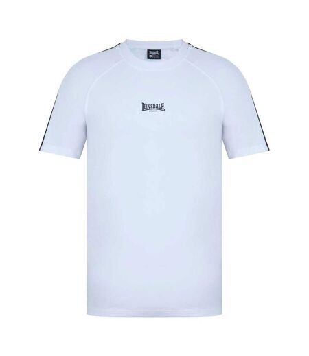 T-shirt Manches Raglan Motif/style Rayé Homme Blanc Lonsdale
