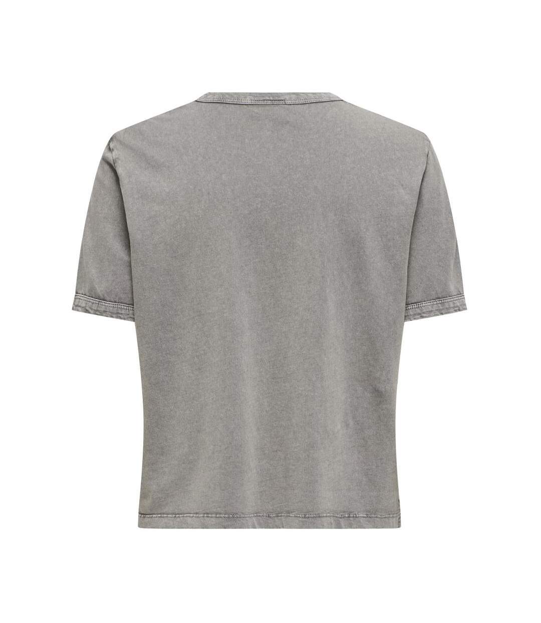 T-shirt gris femme jdy elina - s-2