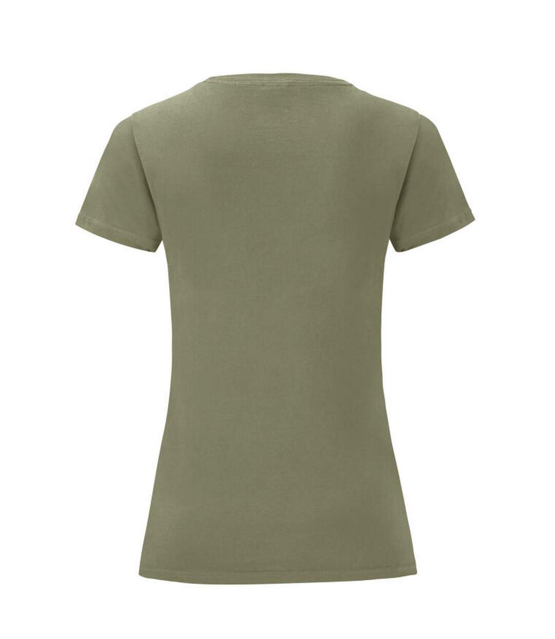 T-shirt Iconic Femme Olive Classique Fruit Of The Loom-2
