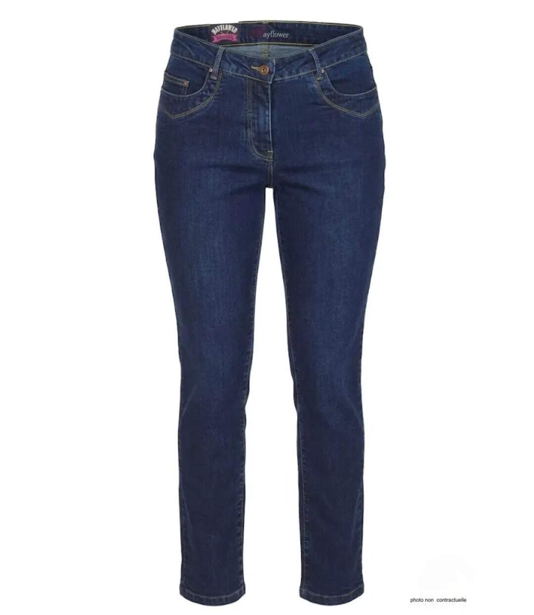 Jean Femme Tissu Stretch Audrey1 Coupe Droite Ajustée (Mayflower)-2