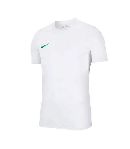 Maillot Manches Courtes Dry Park Homme Blanc Bleu Nike
