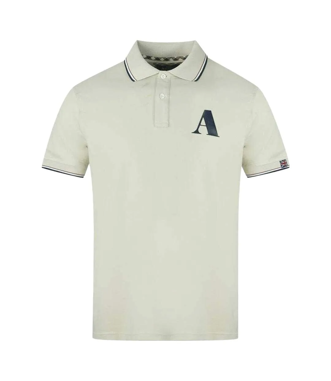Polo Motif/style Logo Homme Beige Aquascutum-1