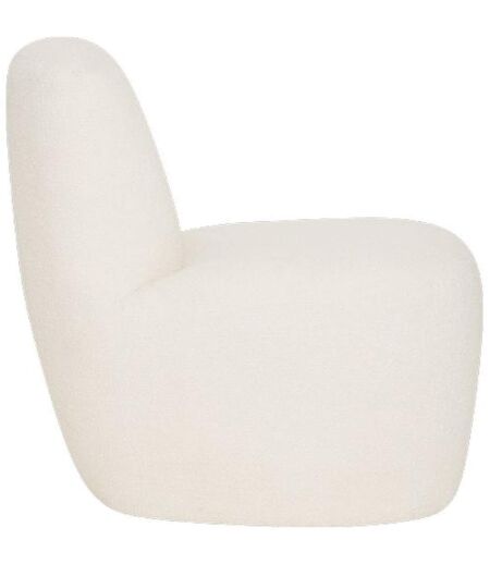 Chauffeuse en bouclette LEONE - Blanc