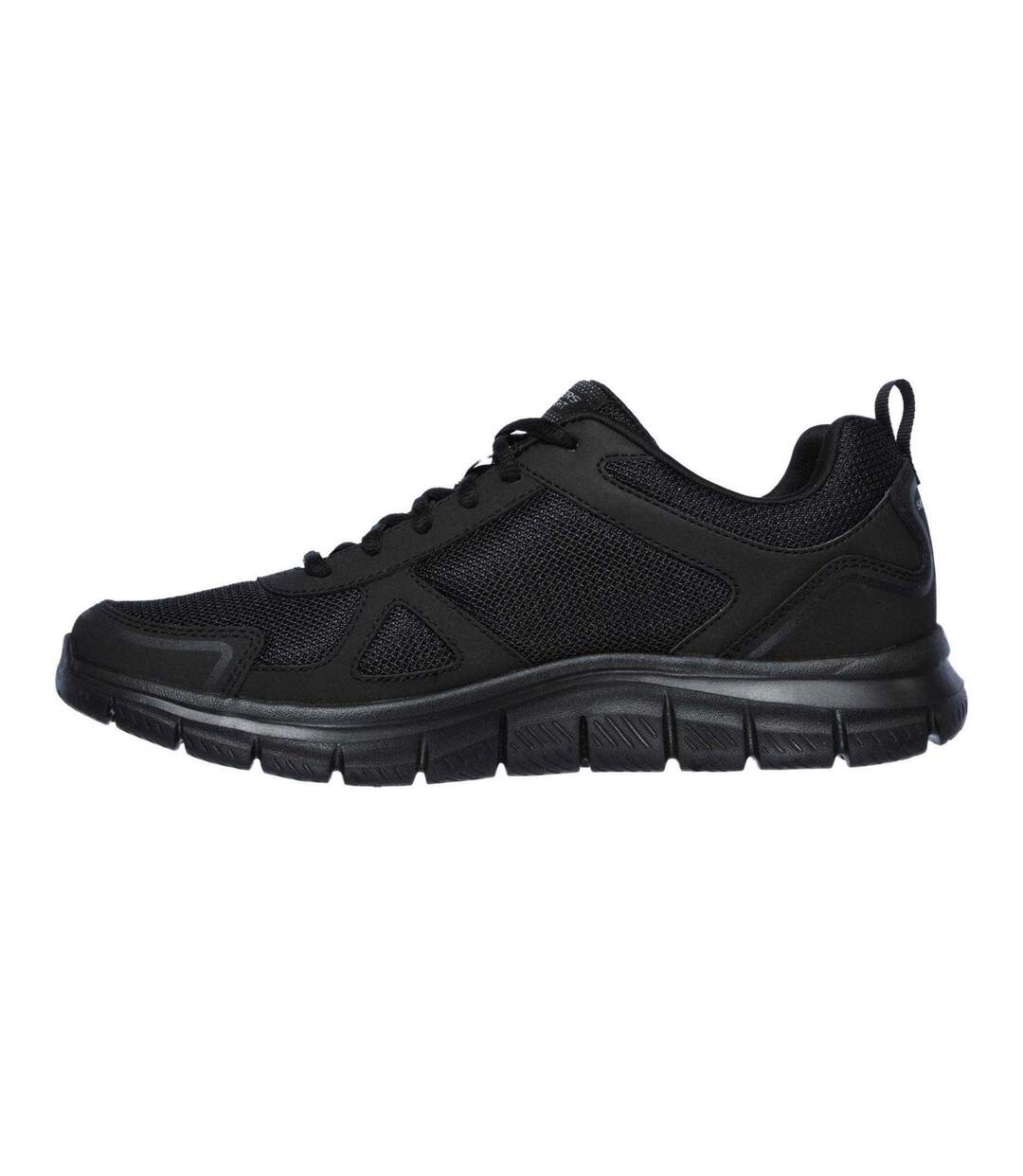 Mens Memory Foam Trainers Black Skechers-2