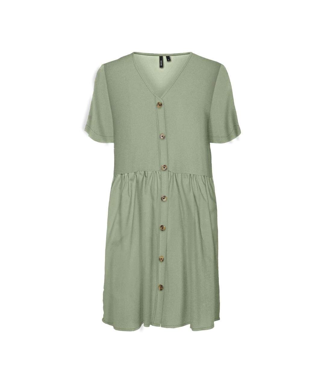 Robe verte femme vero moda mathilda-2