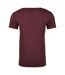 Unisex adult t-shirt maroon heather Next Level Apparel