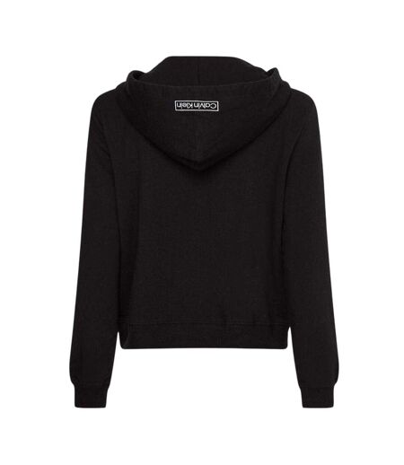 Veste À Capuche Manches Longues Motif/style Logo Femme Noir Calvin Klein