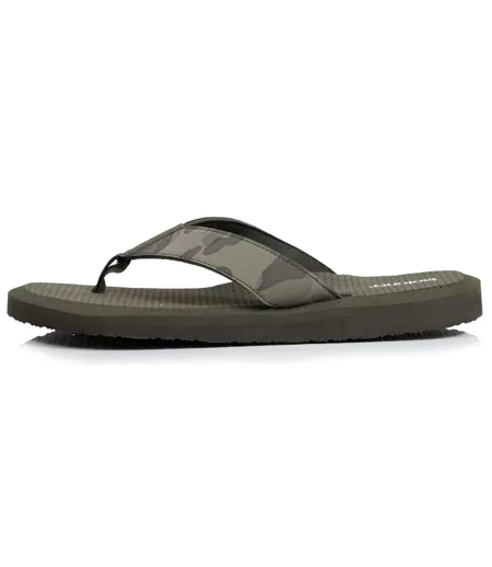 Isotoner Tongs homme sandales plage d'été, semelles légères et confortable