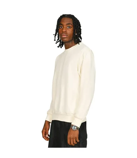 Mens Core Combed Cotton Regular Sweatshirt Ecru Casual Classics