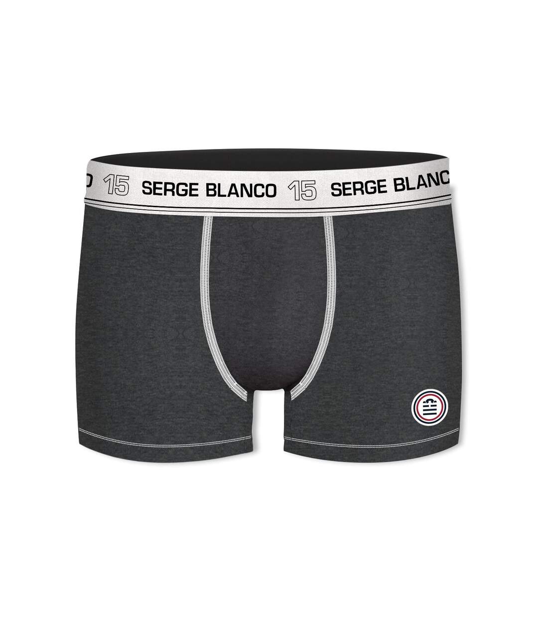 Lot de 10 boxers homme en coton avec surpiqures Class Serge Blanco-4