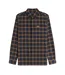 Mens Tartan Button-down Shirt Tobacco Fred Perry-2