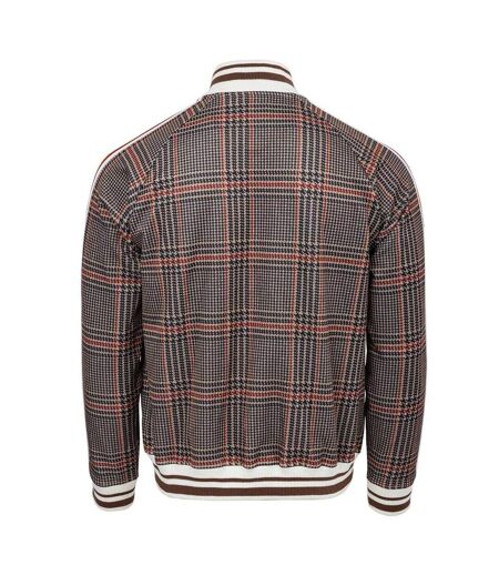 Mens Check Plaid Tracksuit Beige Lonsdale