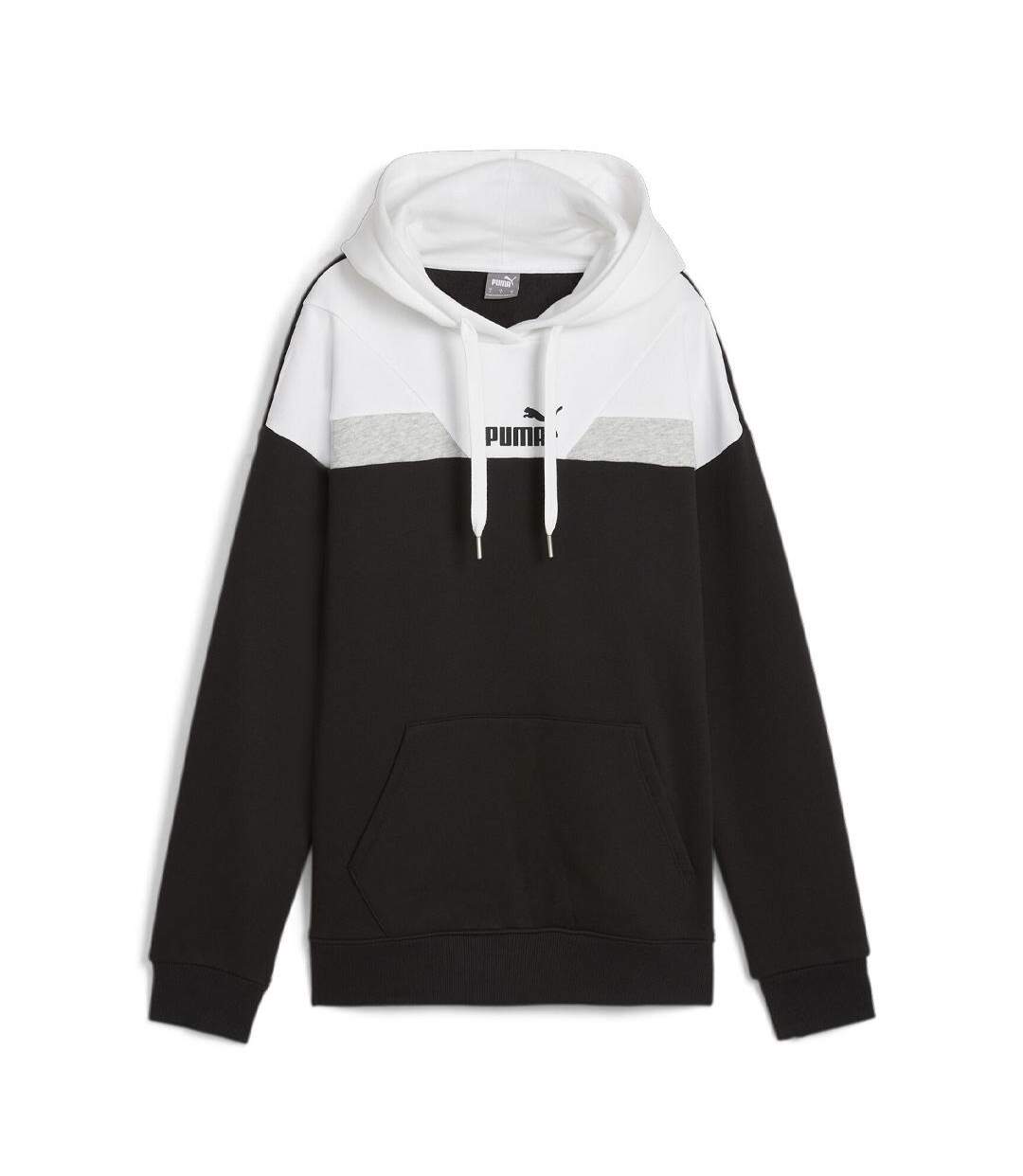 Sweat noir/blanc femme puma power - l-1