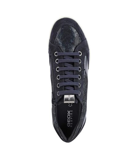 Geox Womens/Ladies Myria Leather Sneakers (Navy/Blue) - UTFS8182
