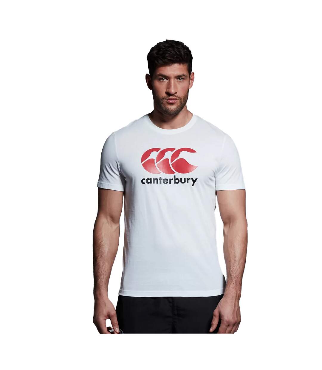 Mens Classic T-shirt Bright White Canterbury-1