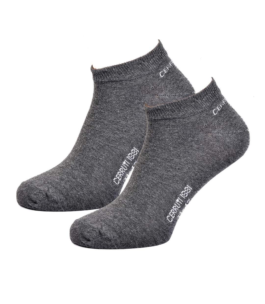 Chaussettes homme CERRUTI 1881 Confort et qualité -Assortiment modèles photos selon arrivages- Pack de 6 paires SNEAKERS CERRUTI Gris-3