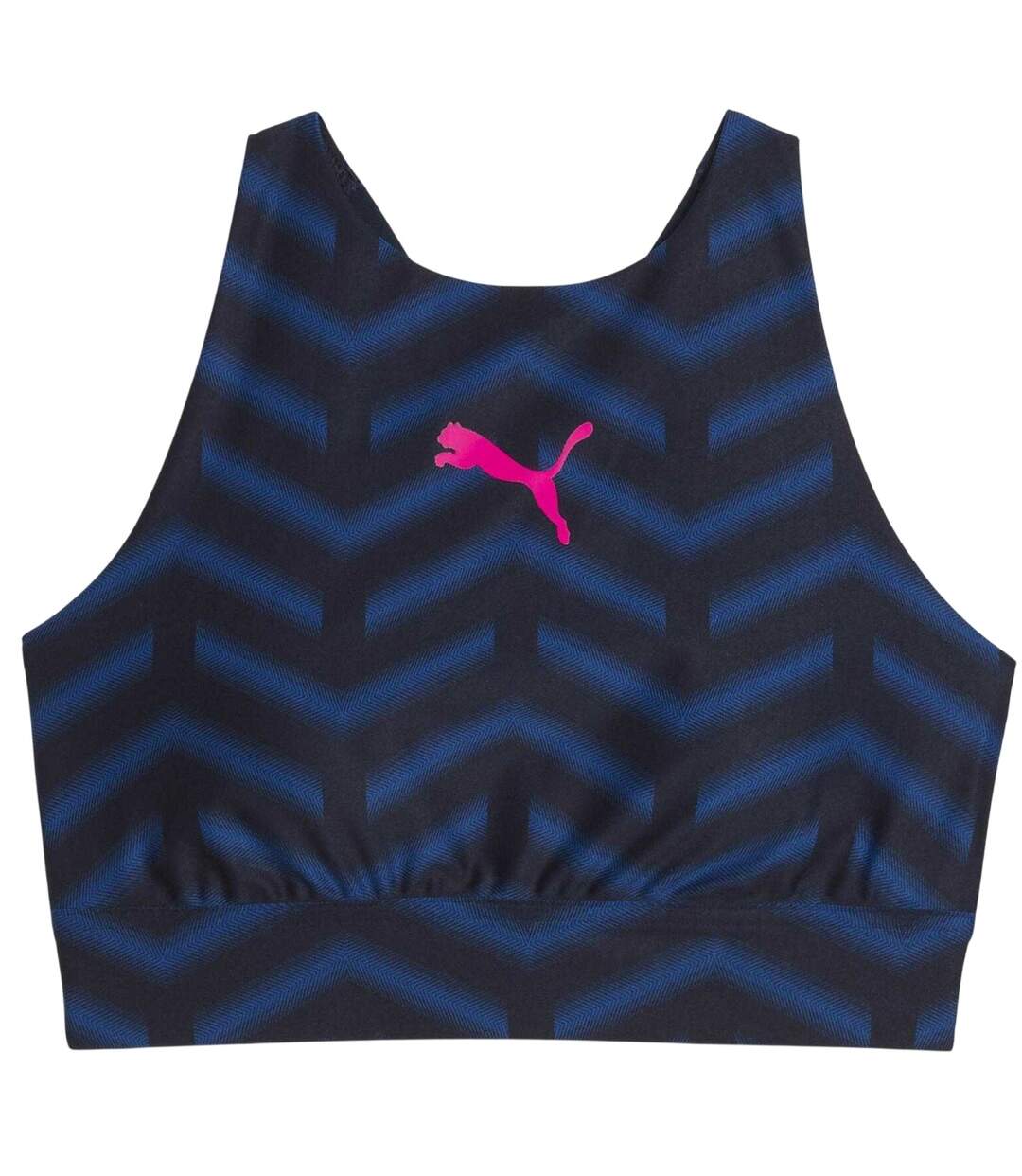 Womens/ladies Individualblaze Eversculpt Sports Bra Navy Orange Puma-2