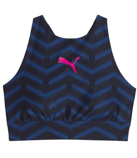 Womens/ladies Individualblaze Eversculpt Sports Bra Navy Orange Puma