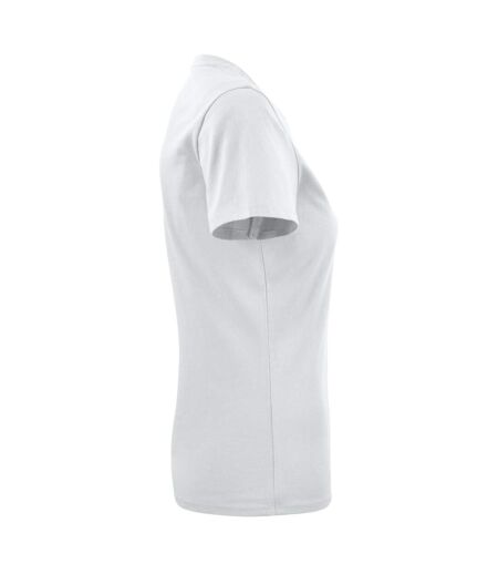 Womens/ladies American U T-shirt White Harvest