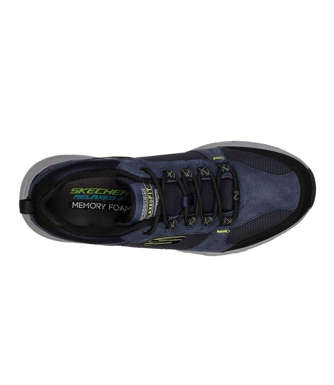 Baskets Oak Canyon Homme Bleu Marine Vert Clair Skechers-3