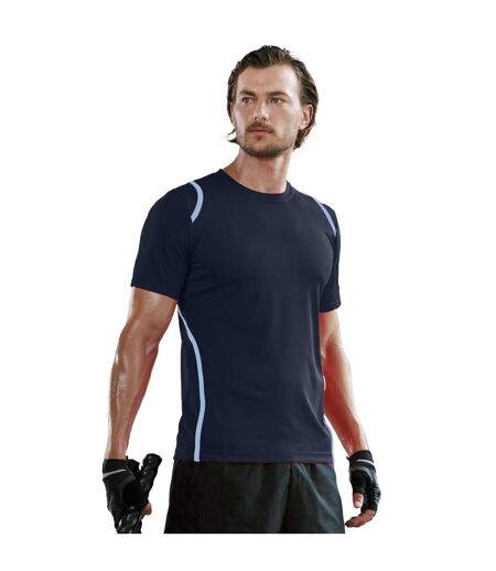 Cooltex T-shirt Homme Bleu Marine Bleu Clair GAMEGEAR