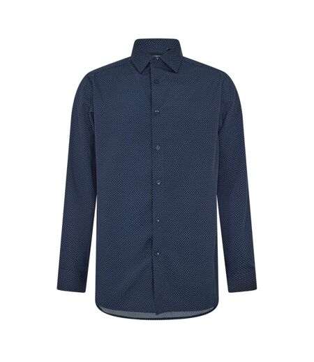 Mens Stripe Long-sleeved Shirt Navy Scotch And Soda