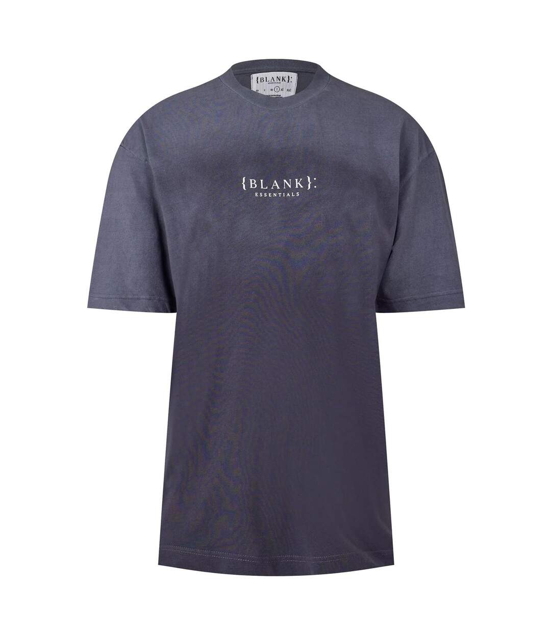 T-shirt Motif/style Délavé Homme Gris Foncé Blank Essentials-1