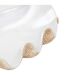 Coupelle Déco en Résine Océane 36cm Blanc-2
