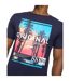 Mens summevibe t-shirt navy Crosshatch-3