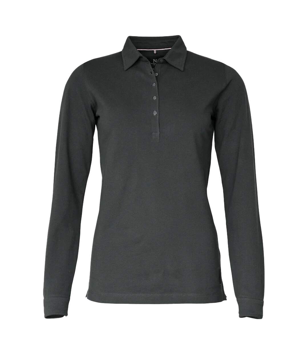 Carlington polo à manches longues femme anthracite Nimbus