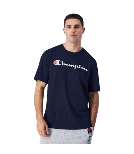T-shirt Motif/style Logo Homme Bleu Marine Champion