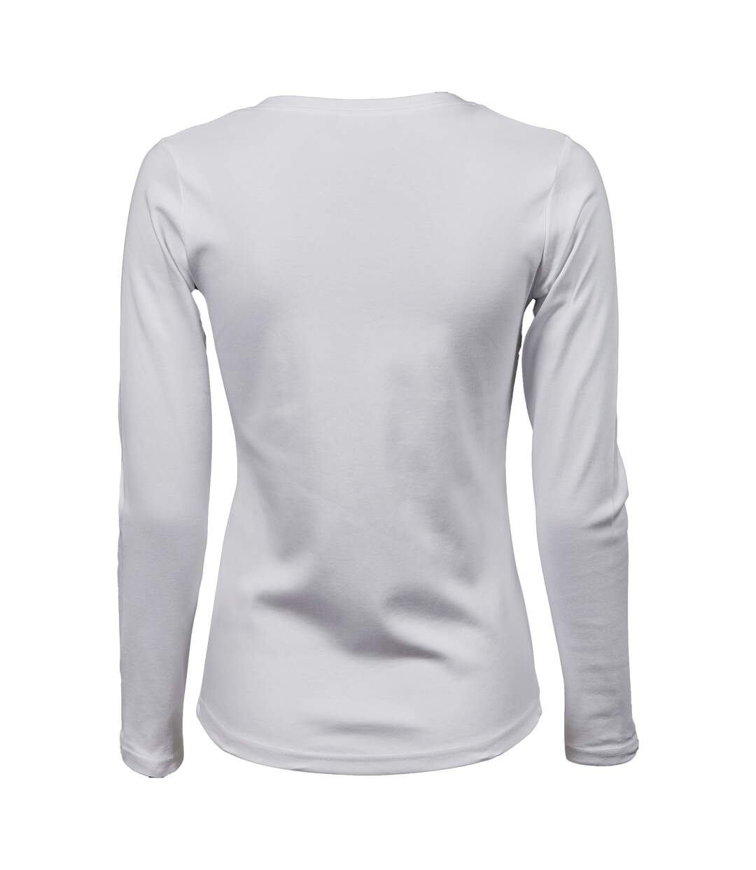 Womens/ladies Interlock Long-sleeved T-shirt White Tee Jays-2