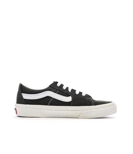 Baskets gris/blanc femme vans sk8-low canva