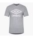 Umbro Mens Team T-Shirt (Grey Marl/White)