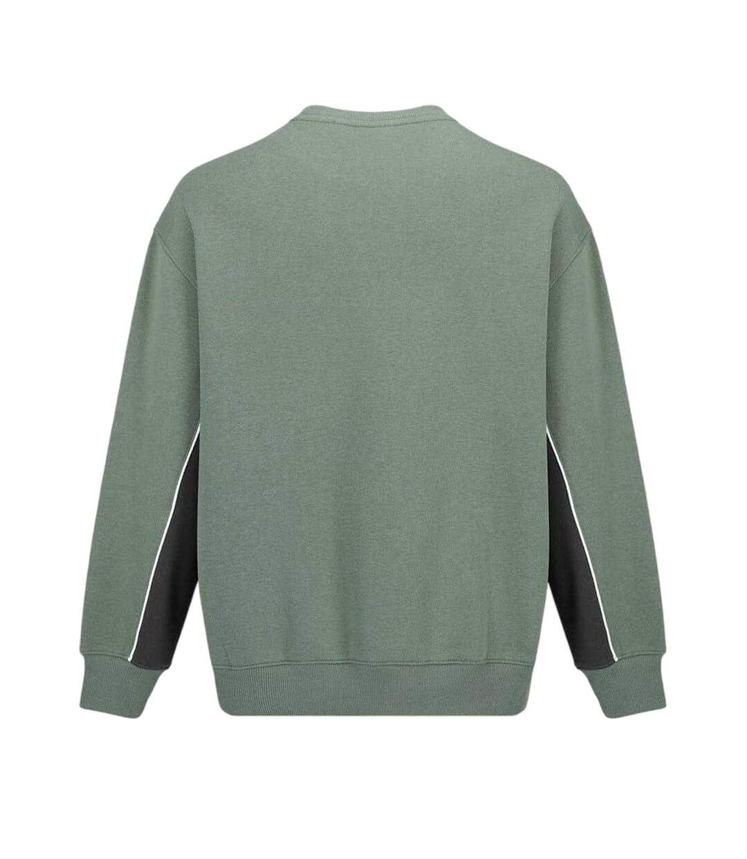 Mens Fleece Crew Neck Sweatshirt Laurel Grey Slazenger-2