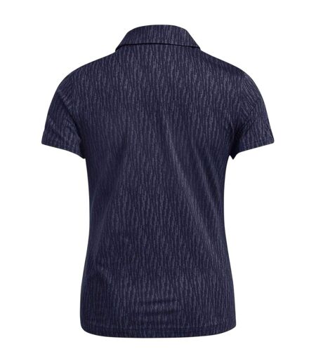 Womens/ladies Playoff 3.0 Jacquard Polo Shirt Blue Under Armour