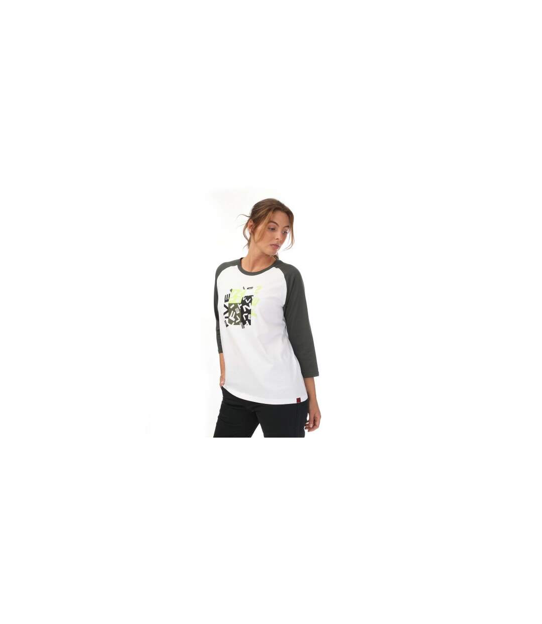 T-shirt The Branded Femme Blanc Vert Five Ten-1