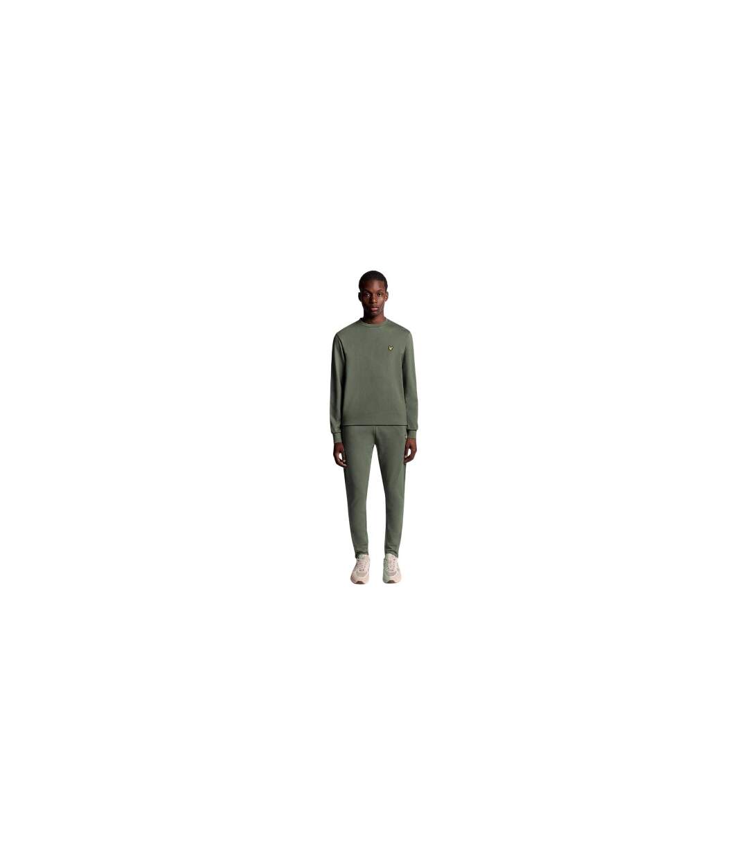 Mens Lightweight Sports Sweatshirt Green Lyle & Scott-1