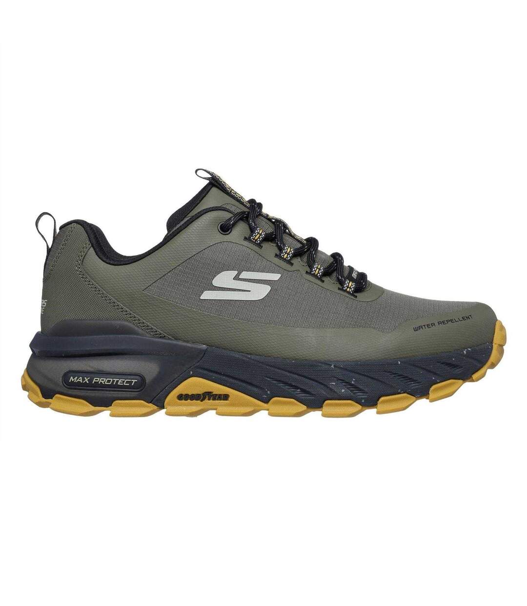 Chaussures Max Protect Homme Kaki Skechers-3