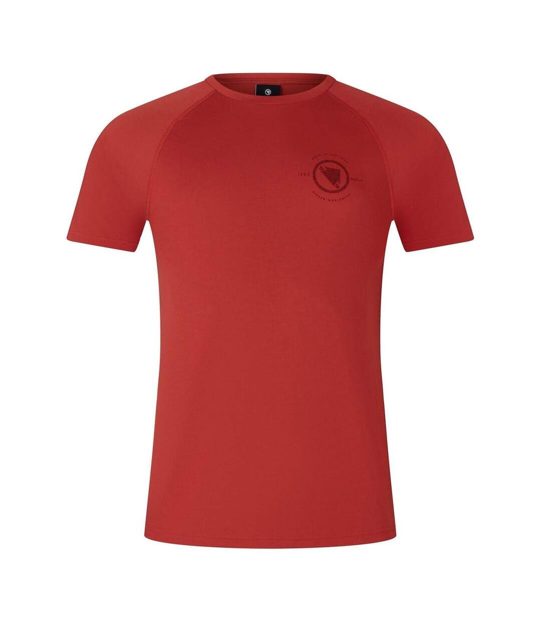 T-shirt Manches Raglan Loop Homme Rouge Orange Endura-1