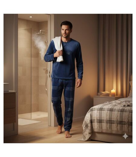 Pyjama Homme Hiver Polaire Doux 7007 NEW YORK