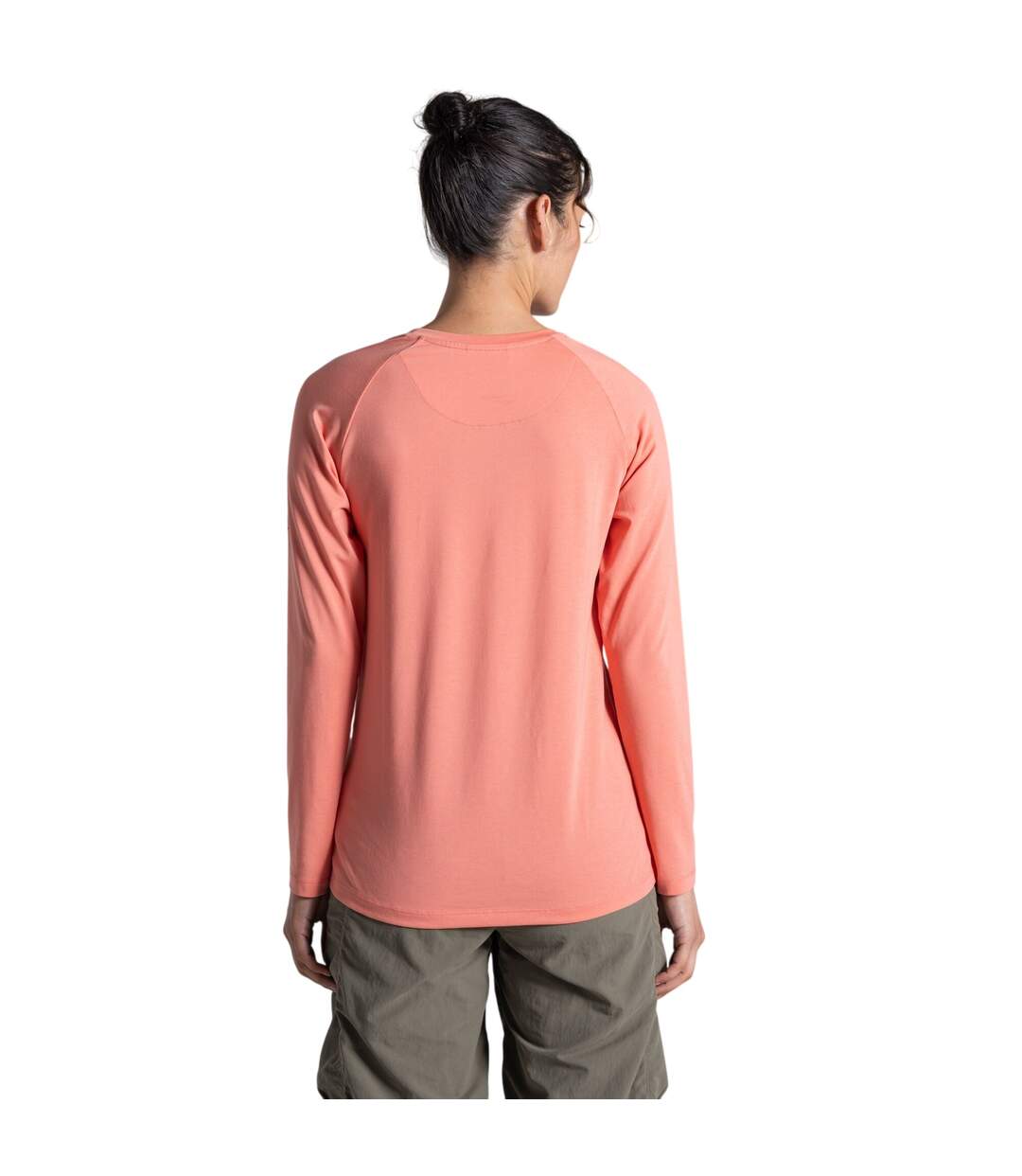 Womens/ladies Nour Nosilife Long-sleeved T-shirt Spiced Apricot Craghoppers-3