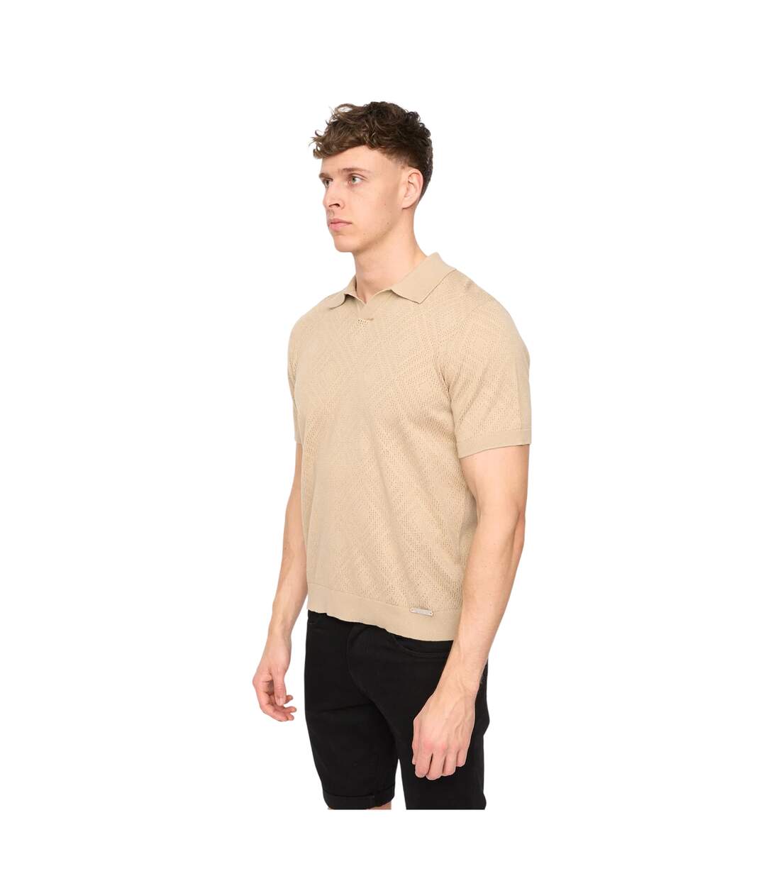 Polo Dedham Homme Beige Gris Duck And Cover-1