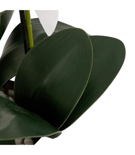 Orchidée Artificielle en Pot Mick 80cm Blanc