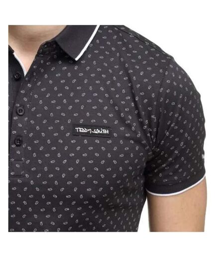 Polo marine à motifs homme teddy smith pasy 2