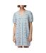 Robe fleuris bleu femme pieces talia-1