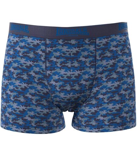 Lot De 2  Boxers Motif/style Camouflage Homme Bleu Marine Lonsdale